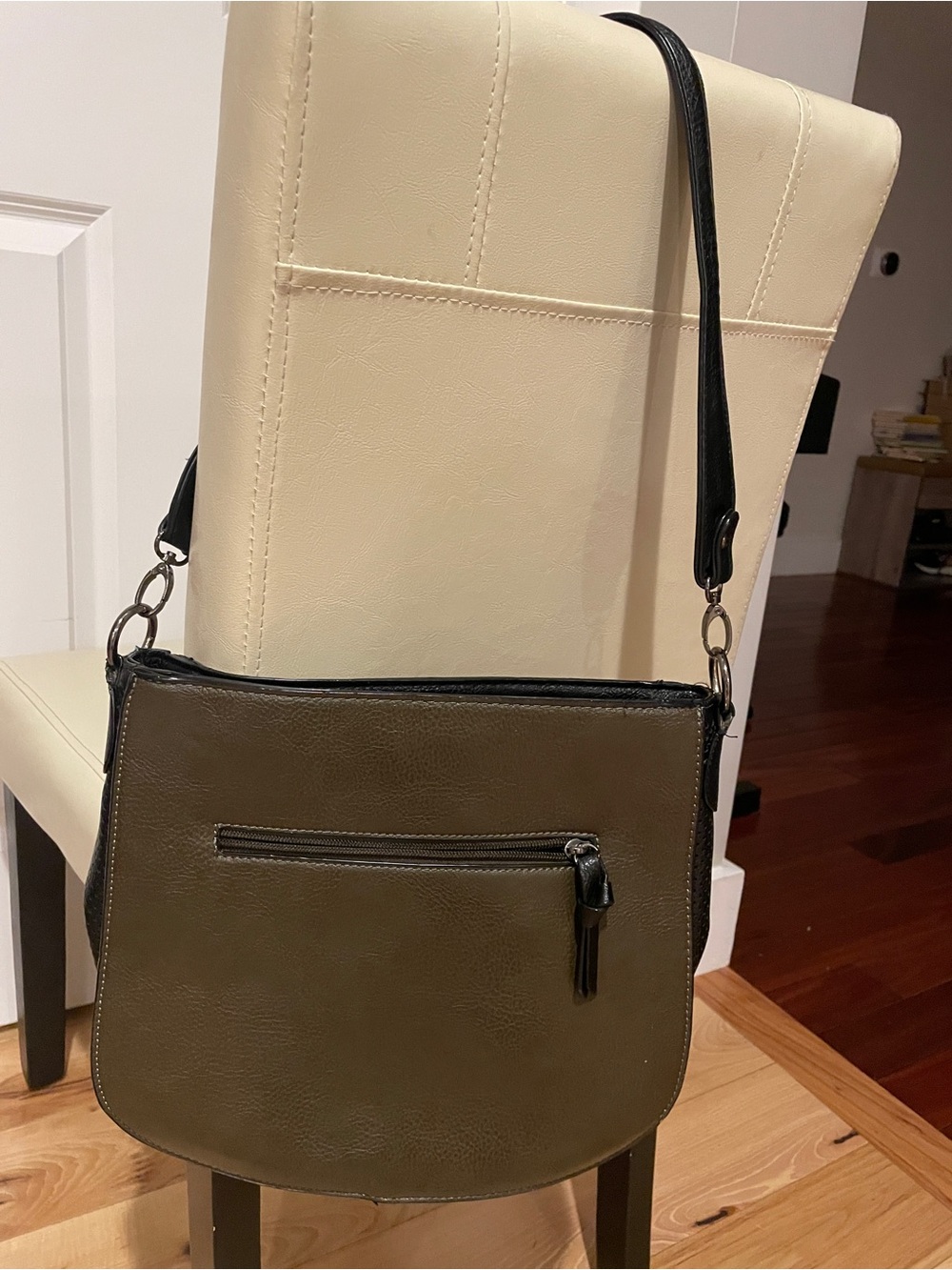 Joanel Brown and Black Crossbody Bag. Like new condition.
